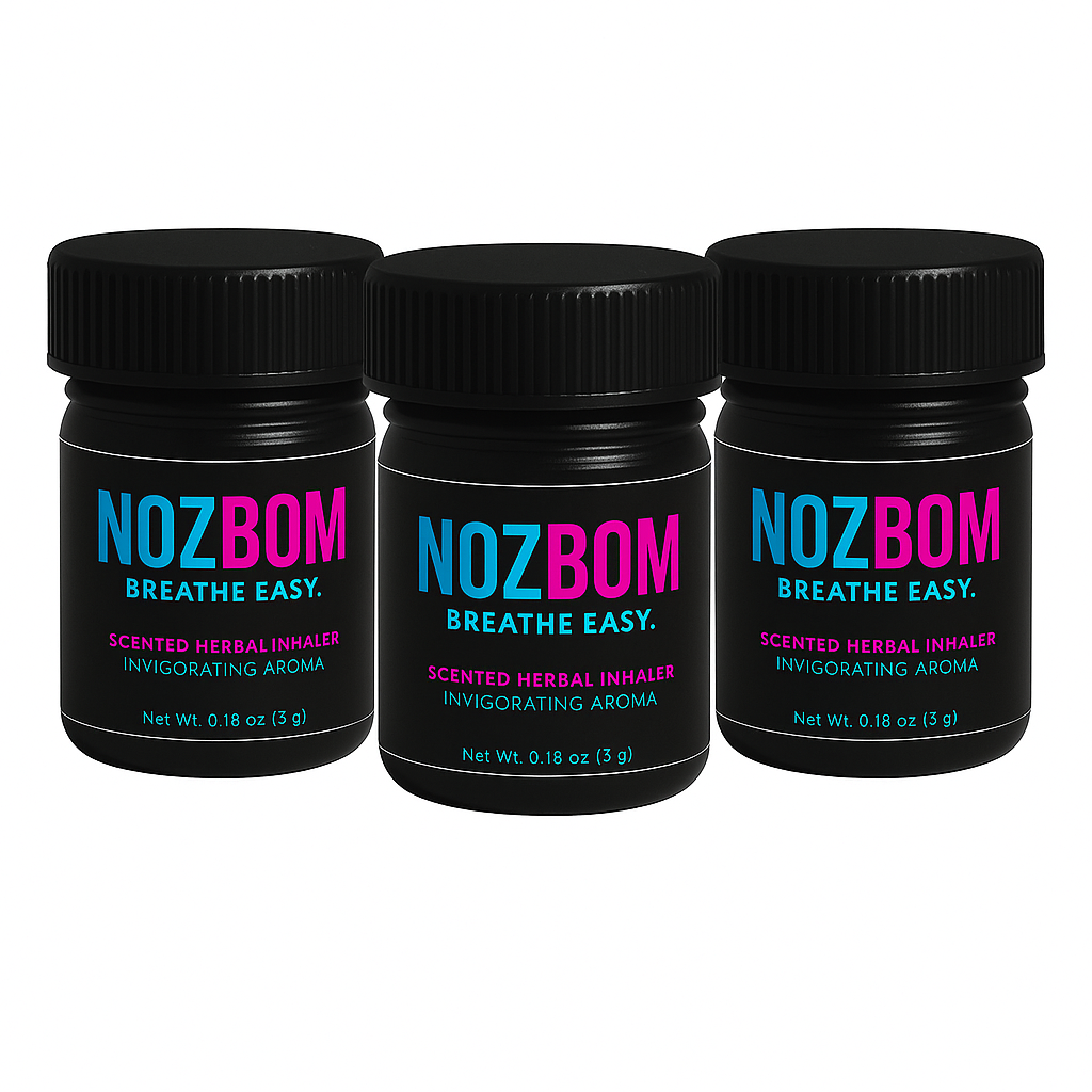 NozBom Herbal Inhaler 3-Pack Bundle