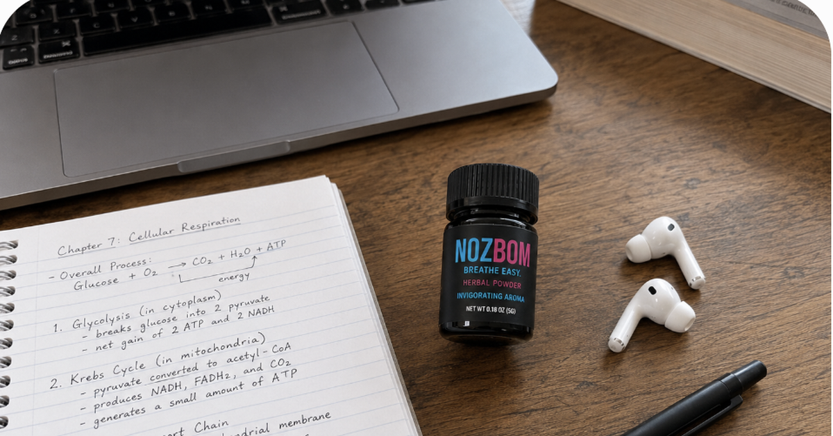 NozBom Thai herbal inhaler - breathe easy, made in Thailand